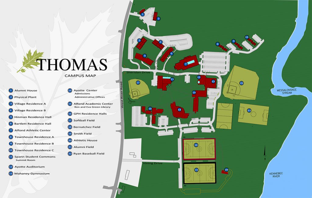 Thomas More College Campus Map Tourist Map Of English